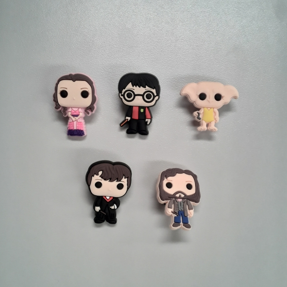 5 New Harry Potter Croc Charms Lot